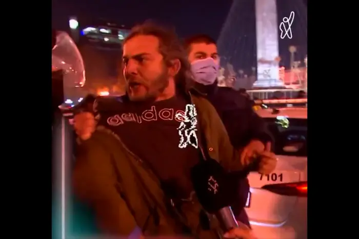Задержание чемпиона по борьбе на акции протеста
